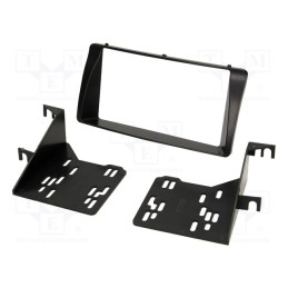 1 set x 4CARMEDIA - Spacer ring, MDF, 165mm, Subaru, impregnated,varnished, 2pcs.