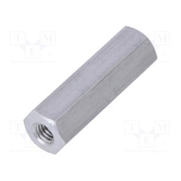 10 pcs x DREMEC - 135X20 - Screwed spacer sleeve, 20mm, Int.thread: M3, hexagonal, aluminium