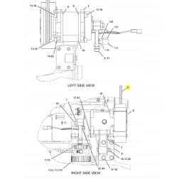 V-belt cat wheel excavator cva