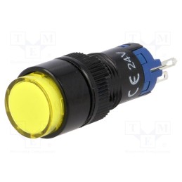 1 pcs x ONPOW - LAS2Y-11Z/24/Y - Switch: push-button, Pos: 2, SPDT, 0.5A/250VAC, 1A/24VDC, ON-ON