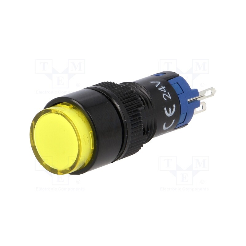1 pcs x ONPOW - LAS2Y-11Z/24/Y - Switch: push-button, Pos: 2, SPDT, 0.5A/250VAC, 1A/24VDC, ON-ON