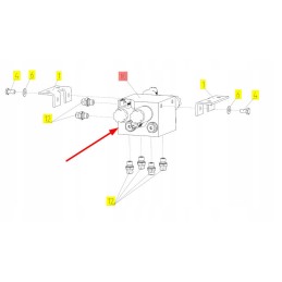 102010369 hydraulic block, unloading adapter