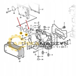 Oring connector deutz bf6m2013 tcd2012 l06 4v