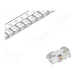 1 pcs x BROADCOM (AVAGO) - HSMC-C230 - LED, SMD, 0402, red, 28.5mcd, 1x0.55x0.3mm, 140°, 1.6÷2.4V, 20mA