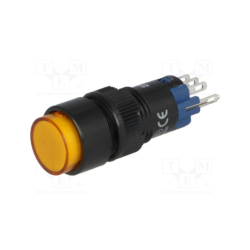 1 pcs x ONPOW - LAS2Y-11Z/230/O - Switch: push-button, Pos: 2, SPDT, 0.5A/250VAC, 1A/24VDC, ON-ON