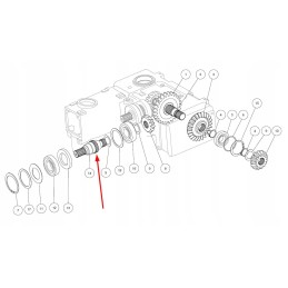 04502500 bevel gear shaft