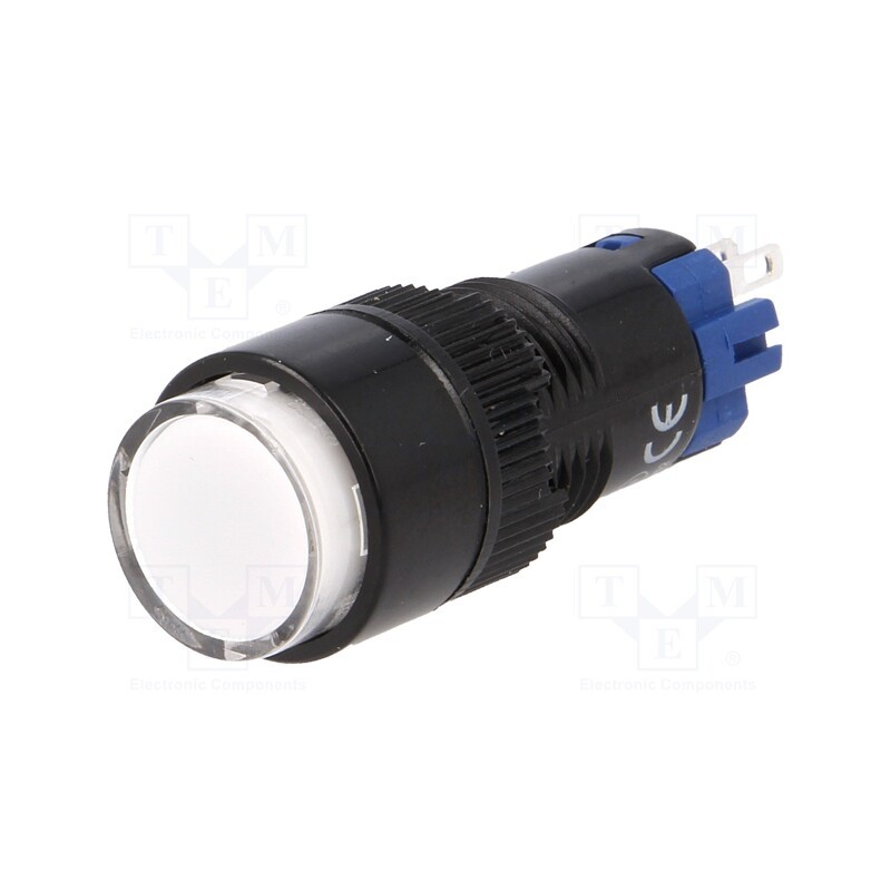 1 pcs x ONPOW - LAS2Y-11Z/W - Switch: push-button, Pos: 2, SPDT, 0.5A/250VAC, 1A/24VDC, ON-ON