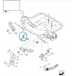 New Holland CX CR 84607387 CNH headlight lamp