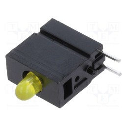 1 pcs x MENTOR - 1808.7031 - LED, in housing, yellow, 2.8mm, No.of diodes: 1, 20mA, 60°, 10÷20mcd