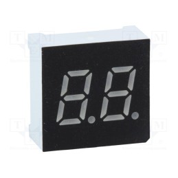 1 pcs x OPTO Plus LED - OPD-D3010UPG-BW - Display: LED, 7-segment, 7.62mm, 0.3', No.char: 2, green, 200mcd