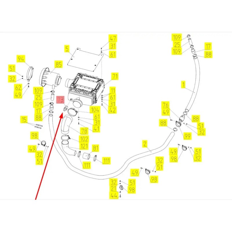 101549228 air filter clogging sensor