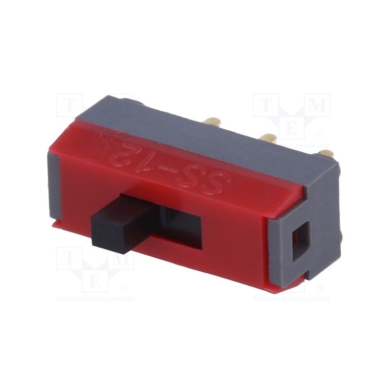 1 pcs x NKK SWITCHES - SS12SDP4 - Switch: slide, Pos: 2, SPDT, 0.01A/28VDC, ON-ON, vertical, -15÷60°C