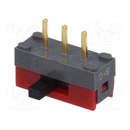 1 pcs x NKK SWITCHES - SS12SDH4 - Switch: slide, Pos: 2, SPDT, 0.01A/28VDC, ON-ON, side, -15÷60°C, SS