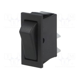 1 pcs x BULGIN - C1300AAMBB - ROCKER, SPST, Pos: 2, ON-OFF, 16A/250VAC, black, none, Body: black