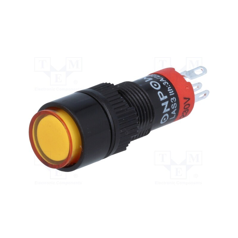 1 pcs x ONPOW - LAS3Y-11Z/230/O - Switch: push-button, Pos: 2, SPDT, 0.5A/250VAC, 1A/24VDC, ON-ON