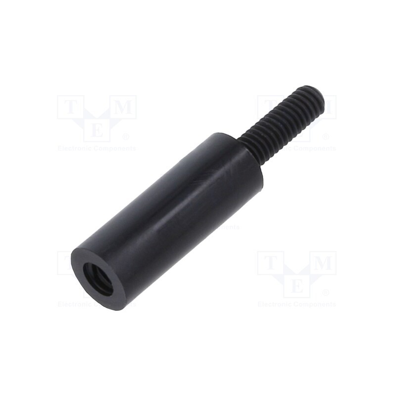 10 pcs x DREMEC - 282RDX13 - Screwed spacer sleeve, cylindrical, polyamide, M2,5, M2,5, 13mm