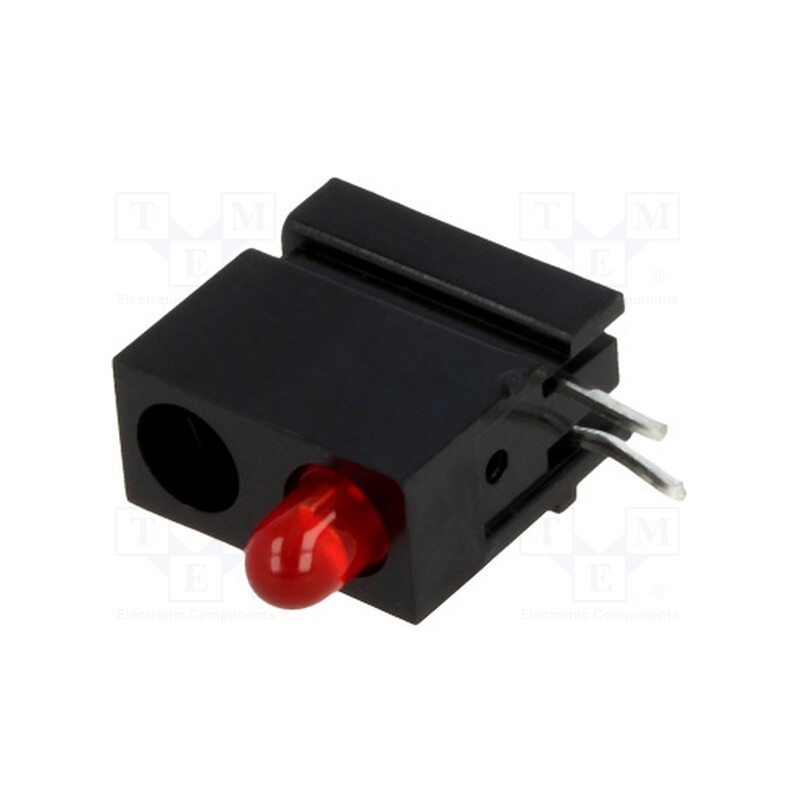 1 pcs x MENTOR - 1801.2031 - LED, in housing, red, 3mm, No.of diodes: 1, 20mA, Lens: red,diffused