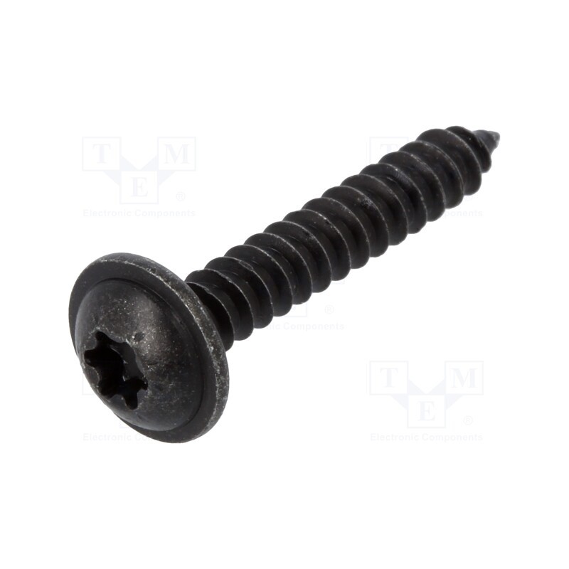 1 pcg x ROMIX - 59224 - Screw, 100pcs, 25mm, steel, black, Thread: 4,2
