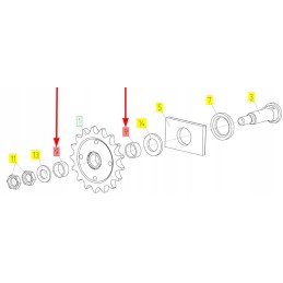 100061670 idler wheel bush