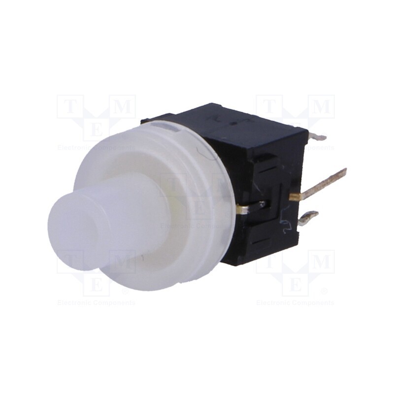 1 pcs x HIGHLY ELECTRIC - PB61304AL-5 - Switch: keypad, Pos: 2, DPDT, 0.1A/30VDC, colourless, LED, white, THT