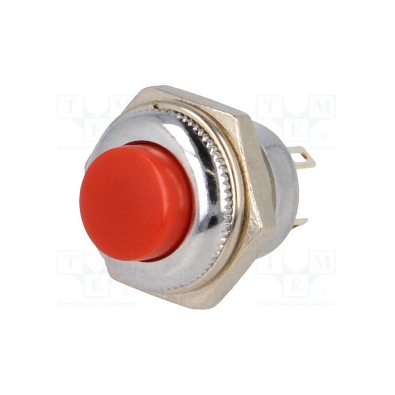 1 pcs x SCI - R13-502-MC-05-0R - Switch: push-button, Pos: 2, SPDT, 1.5A/250VAC, ON-(ON), Mat: metal