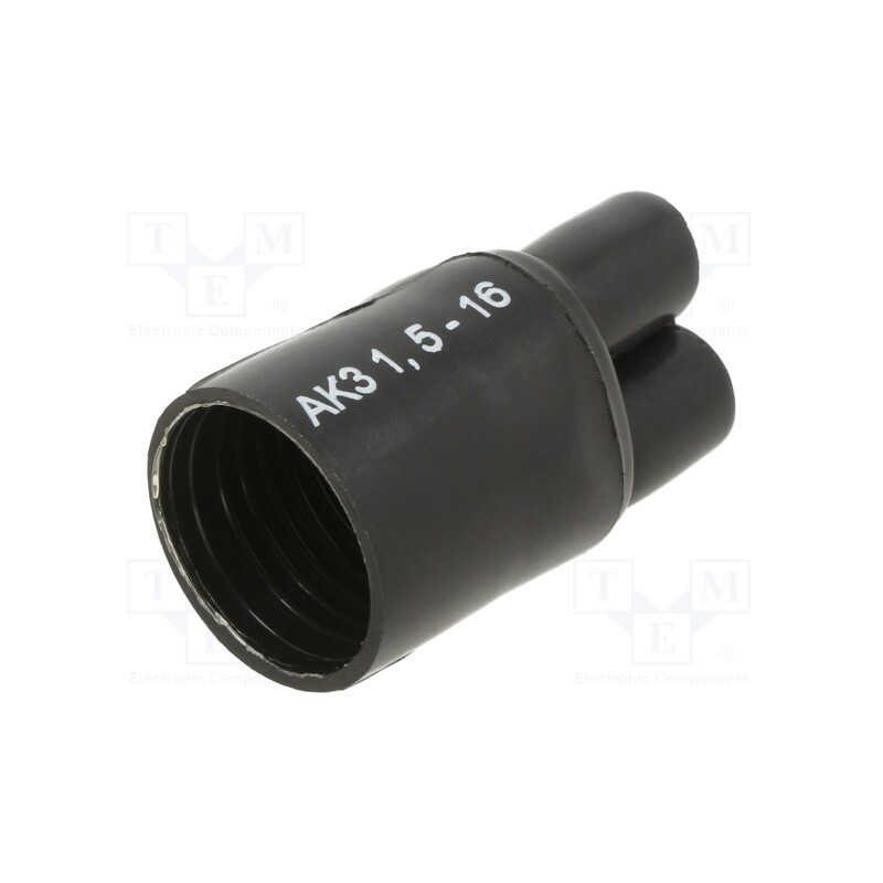 1 pcs x RADPOL - TKP3K025090903C1 - Cable breakout, 25/9mm, black, Diam.after shrinking: 9/3mm, AK