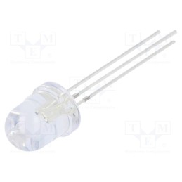 1 pcs x OPTOSUPPLY - OSRBMC8131A-VV - LED, 7.8mm, red/blue, 30°, Front: convex, 3÷15V, No.of term: 3, round