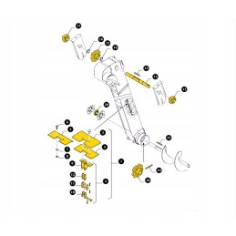 Grain chain new holland tc5000 84022835 cnh