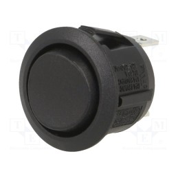 1 pcs x SWITCH COMPONENTS - RA1-1G-DC-2-B - ROCKER, SP3T, Pos: 3, (ON)-OFF-(ON), 10A/28VDC, black, none, UL94V-2
