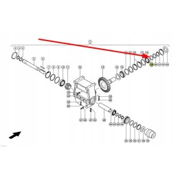 694845 0 left rotor drive gear washer