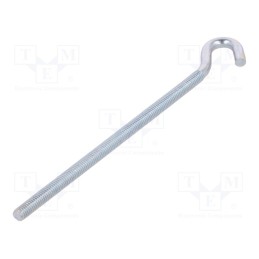 10 pcs x DROMET - HZ.6150 - Hook, angular, steel, zinc, 150mm