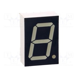 1 pcs x VISHAY - TDSO5150 - Display: LED, 7-segment, 13mm, 0.51', No.char: 1, orange-red, anode
