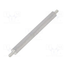 10 pcs x DREMEC - 435X60 - Screwed spacer sleeve, 60mm, Ext.thread: M3, hexagonal, aluminium