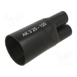 1 pcs x RADPOL - TKP3K050212209C1 - Cable breakout, 50/22mm, black, Diam.after shrinking: 21.1/9mm