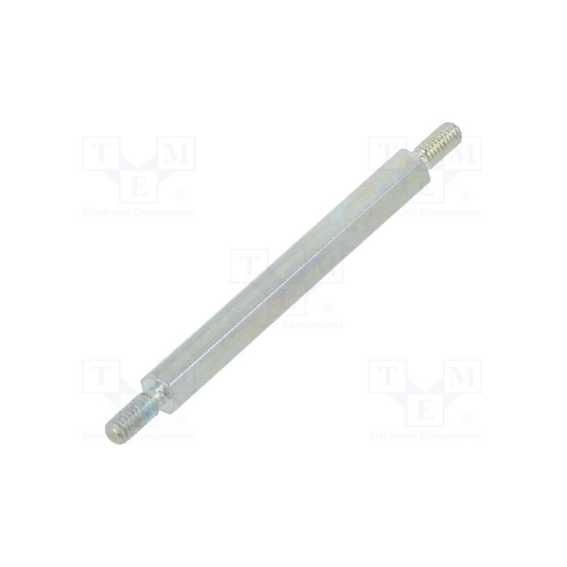 10 pcs x DREMEC - 4212X35 - Screwed spacer sleeve, 35mm, Ext.thread: M2,5, hexagonal, steel