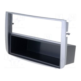 1 pcs x ACV - 281001-05-0 - Radio frame, Alfa Romeo, 2 ISO, silver