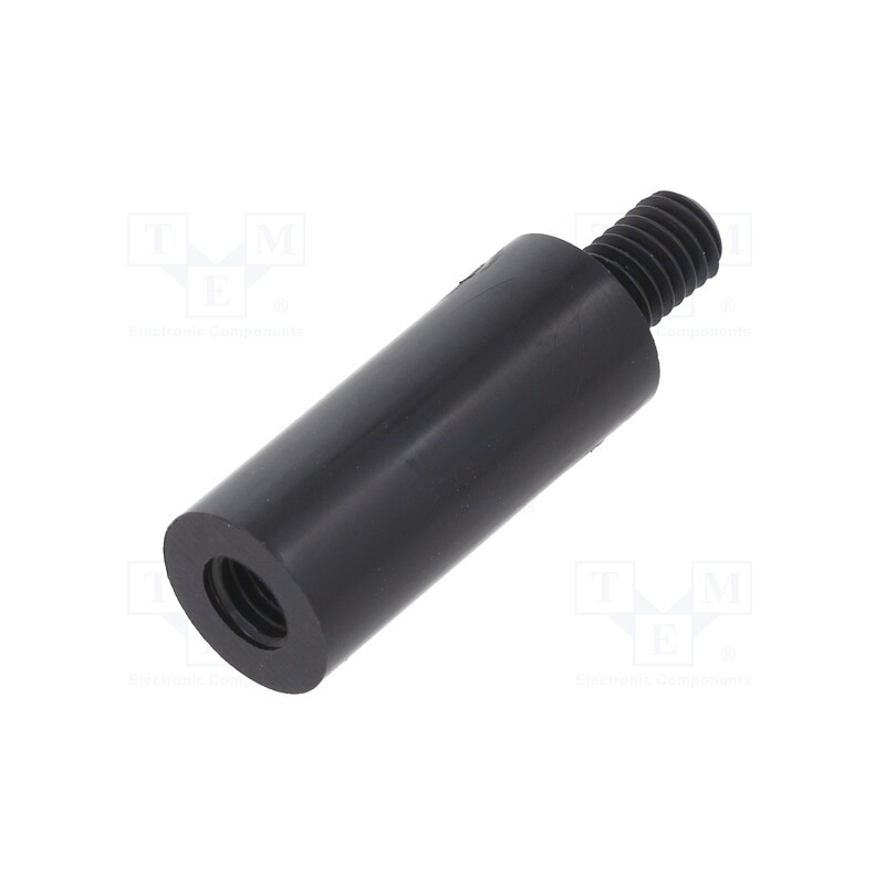 10 pcs x DREMEC - 288RDX23 - Screwed spacer sleeve, cylindrical, polyamide, M5, M5, 23mm, black