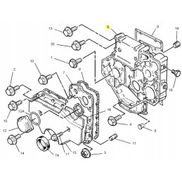 Cat Excavator Timing Cover 2836613 OEM Perkins