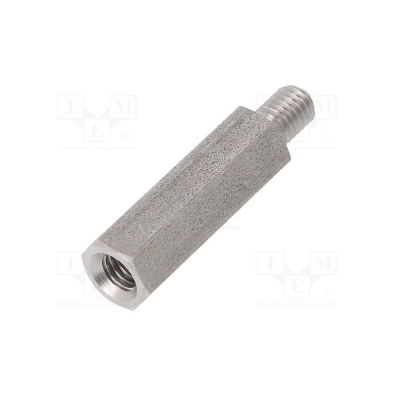 10 pcs x DREMEC - 248X25 - Screwed spacer sleeve, 25mm, Int.thread: M5, Ext.thread: M5