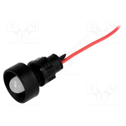 1 pcs x ELPROD - LKS12-24-W - Indicator: LED, recessed, white, 12÷24VDC, 12÷24VAC, Ø13mm, IP20