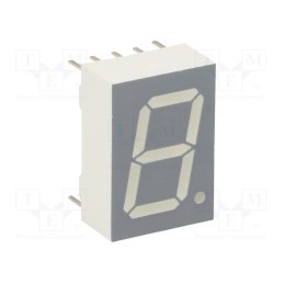 1 pcs x VISHAY - TDSG5160 - Display: LED, 7-segment, 13mm, 0.51', No.char: 1, green, 0.7÷9.5mcd