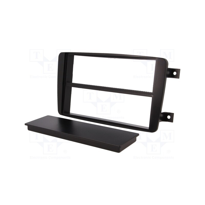 1 pcs x ACV - 281190-02 + 281190-22 - Radio frame, Mercedes, 2 ISO, black, Kit: cover