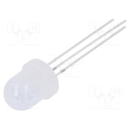 1 pcs x OPTOSUPPLY - OSRBMC8162A-VV - LED, 7.8mm, red/blue, 30°, Front: convex, 3÷15V, No.of term: 3, round