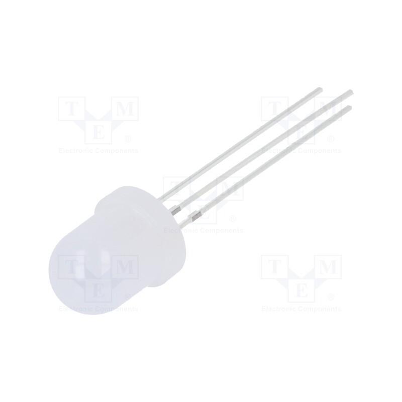 1 pcs x OPTOSUPPLY - OSRBMC8162A-VV - LED, 7.8mm, red/blue, 30°, Front: convex, 3÷15V, No.of term: 3, round