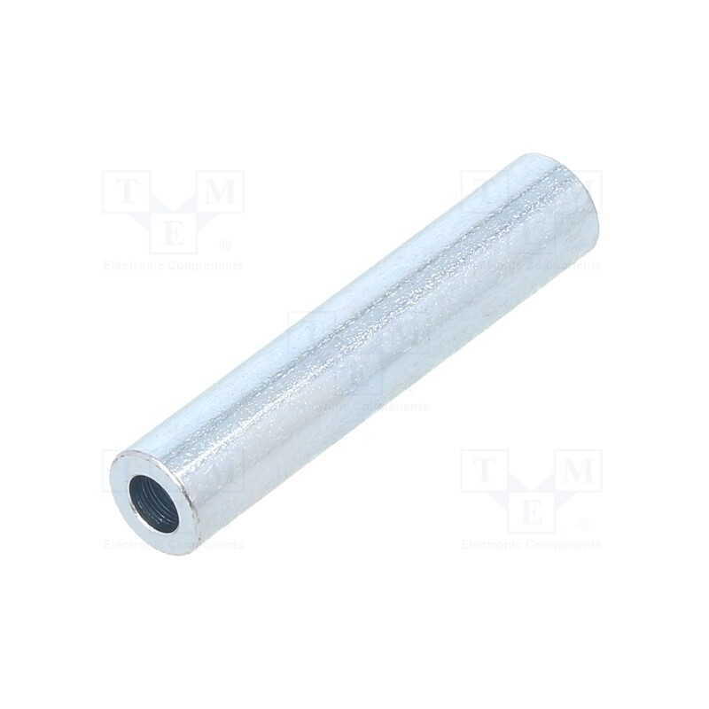 10 pcs x DREMEC - 326/3,2X30 - Spacer sleeve, 30mm, cylindrical, steel, zinc, Out.diam: 6mm
