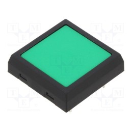1 pcs x NKK SWITCHES - JF15SP1F - Microswitch TACT, SPST-NC, Pos: 2, 0.05A/24VDC, THT, none, 3N, green