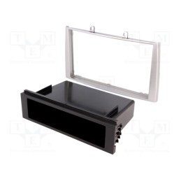 1 pcs x ACV - 281040-12-0 - Radio frame, Peugeot, 2 DIN, silver