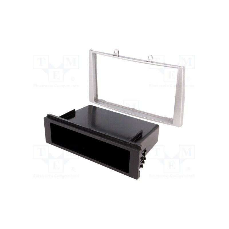 1 pcs x ACV - 281040-12-0 - Radio frame, Peugeot, 2 DIN, silver