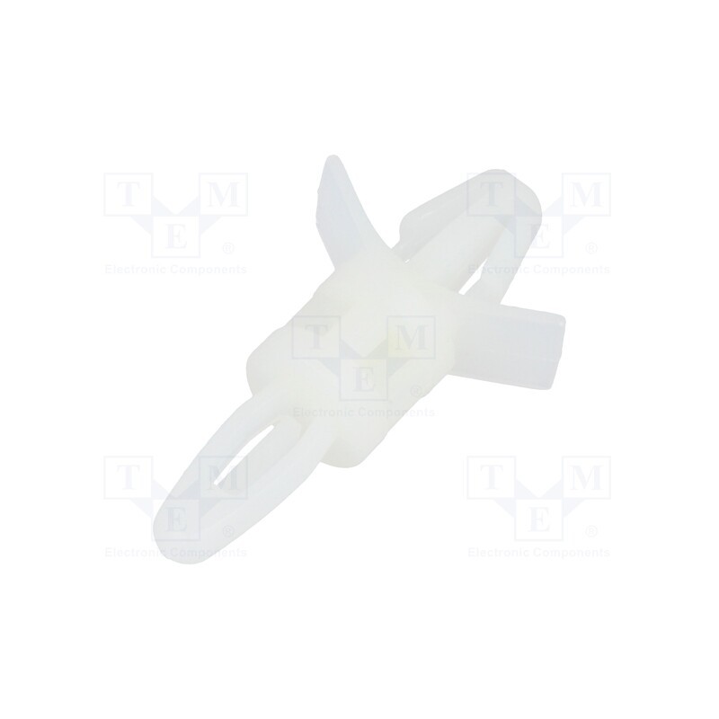 10 pcs x DREMEC - 8G813V40348 - PCB distance, polyamide, L: 7.9mm, snap fastener, natural