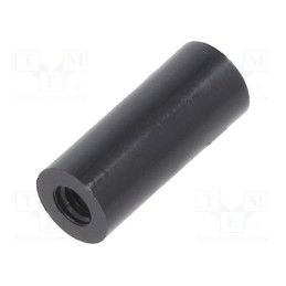 10 pcs x DREMEC - 182RDX12 - Spacer sleeve, cylindrical, polyamide, M2,5, L: 12mm, Øout: 5mm